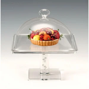 Soporte Tartas Pie Cuadrado Con Campana