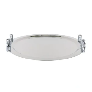 Bandeja Buffet Redonda Apilable Inox. 4