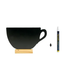 Pizarra De Mesa Forma Taza+Marc.21.3X33.5X6C Securit