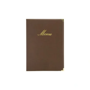 Porta Menu Marron A4 Classic 34.4X24.5X0.5Cm Securit