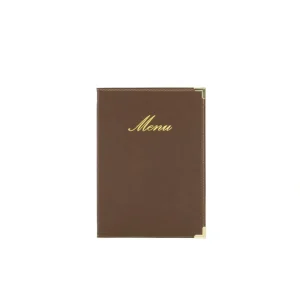 Porta Menu Marron A5 Classic 25X18X0.5Cm Securit