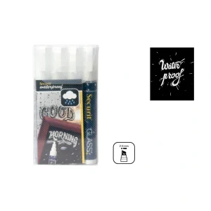 Set 4 Marcadores Resist. Agua 26 Mm Securit