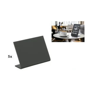 Pack De 5 Pizarras Negras 7X7.5X3.5Cm Securit