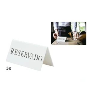 Letrero Mesa Reservado 5X10X4.5Cm Securit