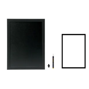 Pizarra Pared Negra Woody+Marcador Tiza Liq.