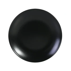 Plato Postre Negro 20X2Cm Infinity Stoneware
