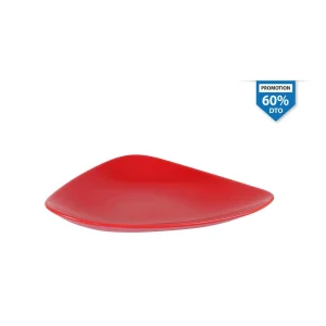 Plato Postre Rojo 24X18X3Cm Vendome Stoneware