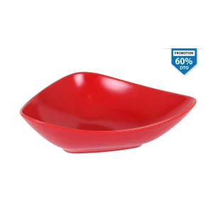 Plato Hondo Rojo 24X19X7Cm Vendome Stoneware