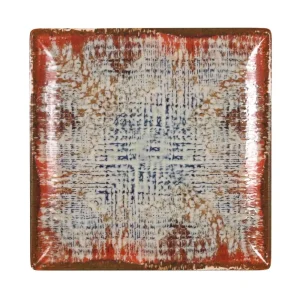 Plato Postre Ming Iii Charro 20.5X20.5X2Cm Stoneware