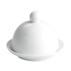 Mantequillera 9X7.5 Cm. Porcelana
