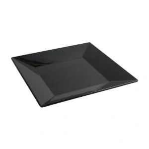 Plato Llano Ming Negro 25.5X25.5X2.8Cm Melamina