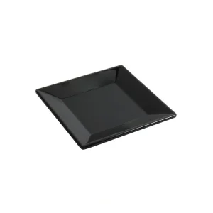 Plato Pan Ming Negro 15.2X15.2X1.7Cm Melamina