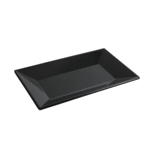 Bandeja Rect Ming Negro 30.5X19X3Cm Melamina