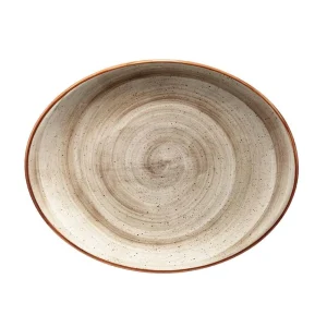 Bandeja Oval 31X24 Cm Terrain Brown Bonna