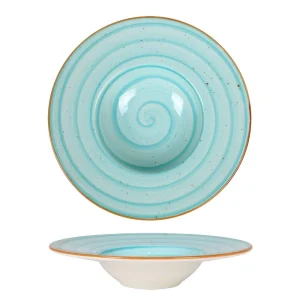 Plato Rissoto 28Cm Aqua /Blue Bonna