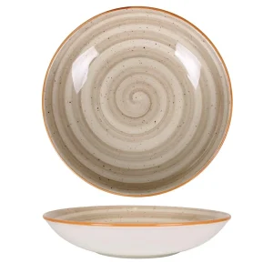 Plato Hondo Bonna Redonda Terrain Marrón