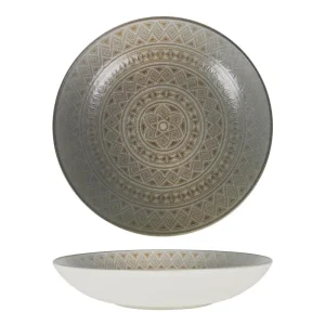 Plato Hondo Gourmet Damasquino 23X4Cm Bonna