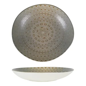 Plato Hondo Tango Damasquino 26X24Cm Bonna