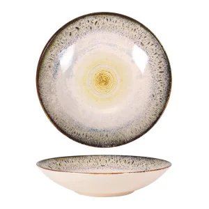 Plato Hondo Safranal 22X4.5Cm Stoneware