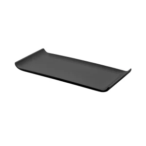 Bandeja Rectangular Negra Harvest 30X14X3Cm Melamina
