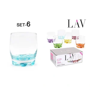 Set 6 Vasos Agua 290Cc Ad Vidrio