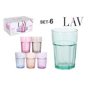 Set 6 Vasos Refresco 365C Vidrio