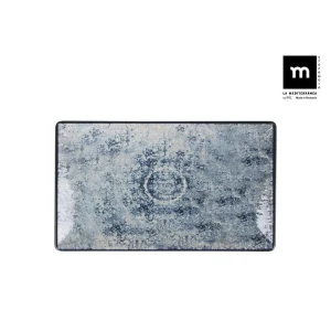 Fuente Porcelana Decorada Rectangular Electra Elite Brillo