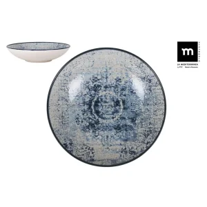 Plato Hondo 21Cm Electra Monaco Brillo Porcelana