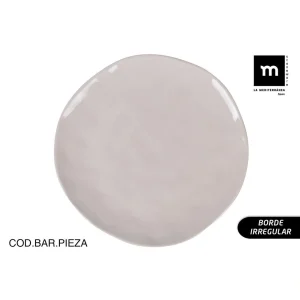 Plato Llano 26Cm Ivory Iberica Brillo Stoneware