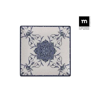 Plato Postre 18X18 Cm Rosetta Elite Brillo Porcelana