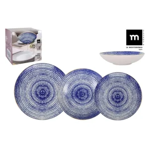 Vajilla 12Pcs Espiral Monaco Ivory Brillo Porcelana