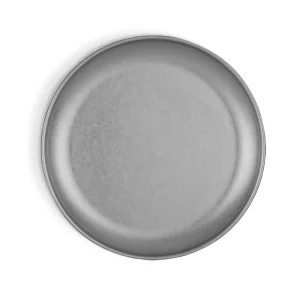 Plato Postre Plata Vieja Inox Vintage20Cm Purasangre