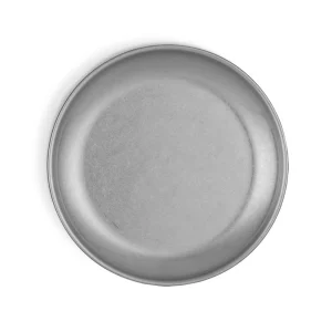 Plato Postre Plata Vieja Inox Vintage 17Cm Purasangre
