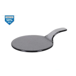 Plato Negro Con Asa Presentación Negro