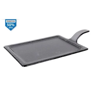 Bandeja Negra Con Asa 46X27Cm 6Mm Purasangre