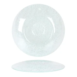 Plato Vidrio Purasangre Denia Blanco