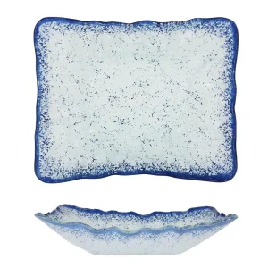 Fuente Vidrio Purasangre Menhir Cobalto