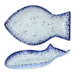 Bandeja Vidrio Purasangre Pez Cobalto