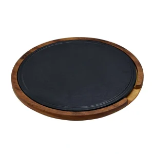 Bandeja Purasangre Lava Redonda C/ Soporte De Iroko