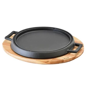 Bandeja Redonda C/Asas28Cm C/Soporte De Haya Purasangre