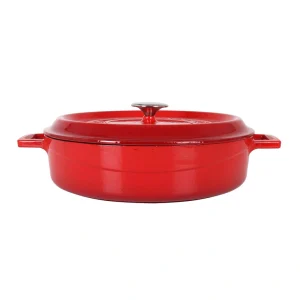 Cazuela Purasangre Roja Redonda Con Tapa