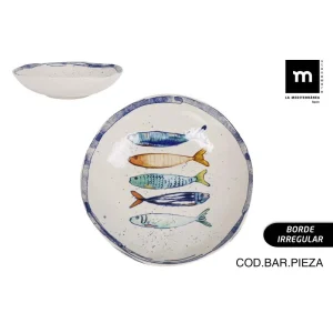 Plato Hondo 21Cm Peixe Iberica Brillo Porcelana