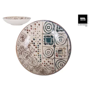 Plato Hondo Procelana Grecia Monaco Brillo