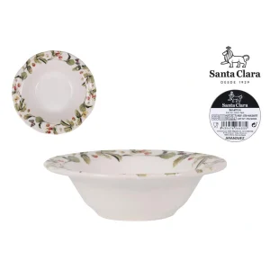 Plato Hondo Porcelana Decorada Santa Clara Aranjuez