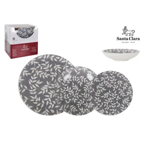 Vajilla 12Pcs Berna Monaco Brilloredond Stoneware
