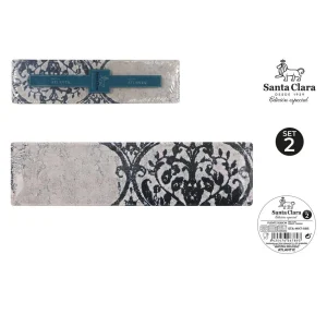 Fuente Porcelana Decorada Rectangular Horus