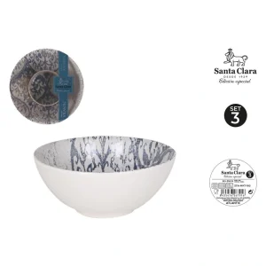 Set 3 Boles 16Cm Horus Monaco Porcelana