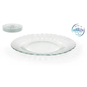 Plato Postre Transp. 20.5Cm Paris Vidrio