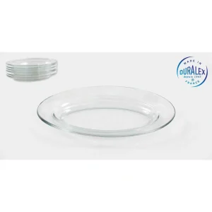 Fuente Vidrio Oval Duralex Transparente Apilable