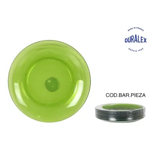 Plato Postre Verde 19Cm Lys Vidrio